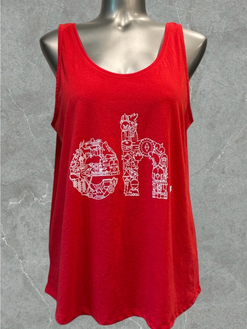 $10 Add-on | Red 'eh' Canada Graphic Tank Top